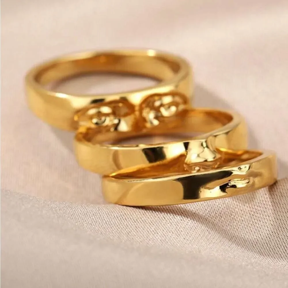 Free People shiny gold